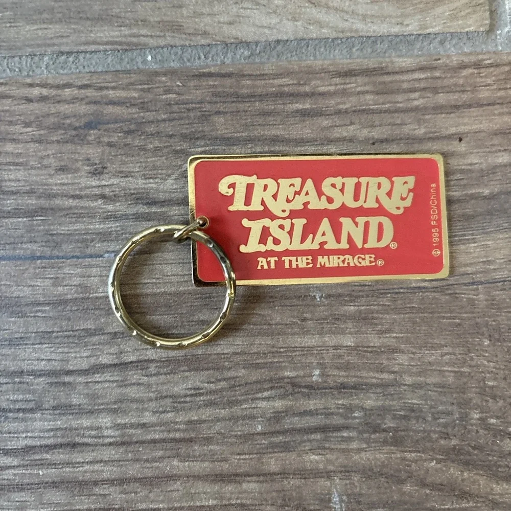 Treasure Island At The Mirage Vintage Pirate Las Vegas Keychain 1995‎ Allison